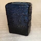 Vase scandinave en verre bleu par Göte Augustsson pour Ruda Glasbruk, 1960
