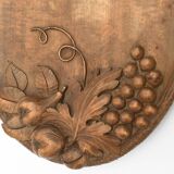 Carved wooden top signed J. Rebel