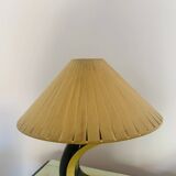Lampe MOA en céramique noire et jaune