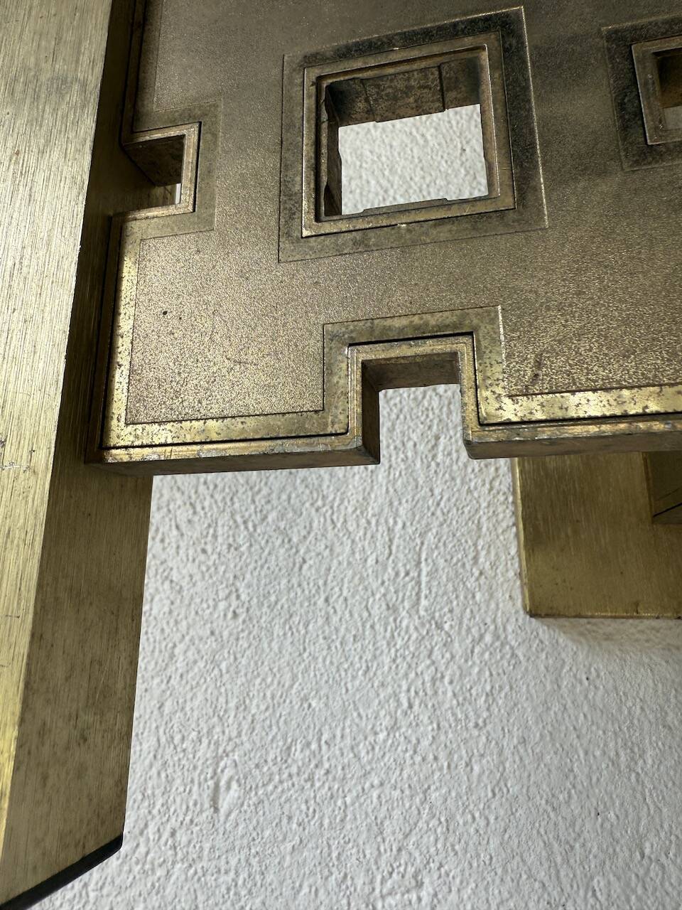Pair of Regency brass wall lights in Italy