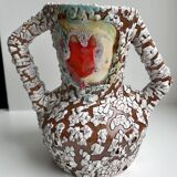 Vallauris vintage vase 70s