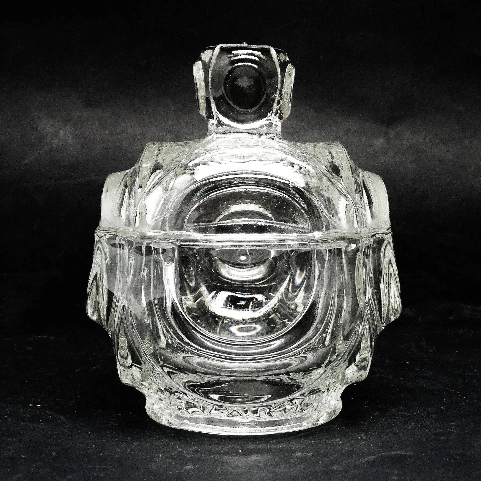 Sucrier, postmodernisme, verre pressé, Pologne, années 1960
