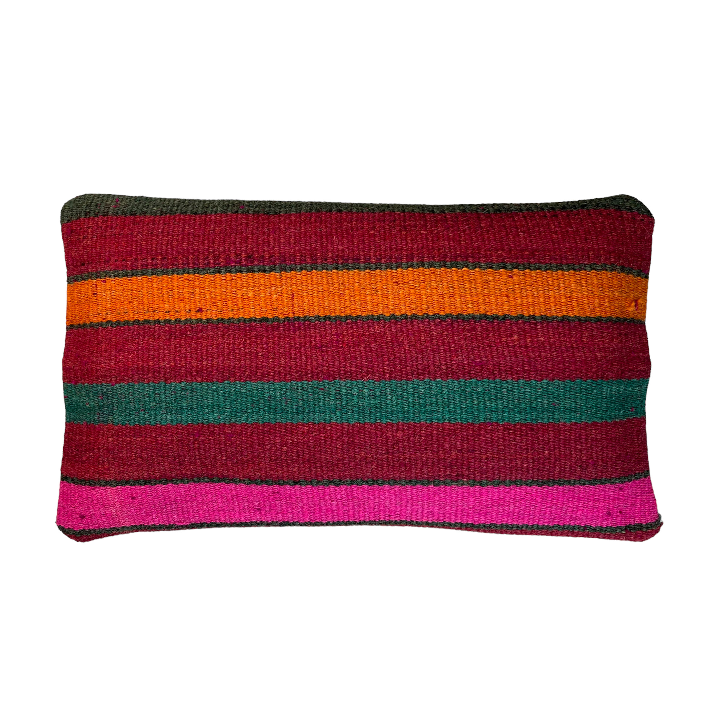 Vintage turkish kilim cushion cover, 30 x 50 cm