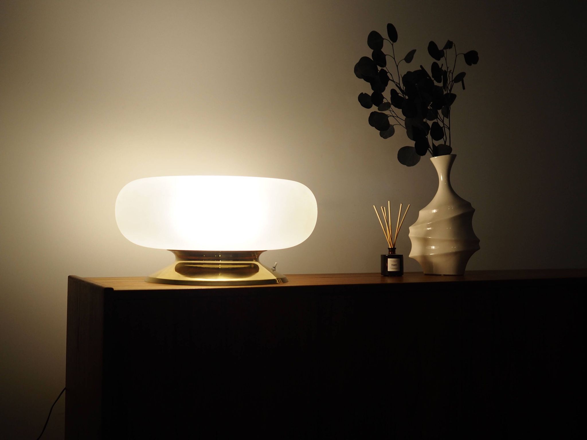 Lampe de bureau, design italien, années 70, production : Italie