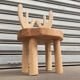 Chaise enfant en bois cerf - Tabouret renne