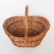 Panier rotin ligne rouge