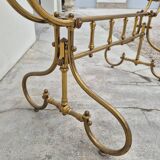 19th century brass rocking cradle from a castle