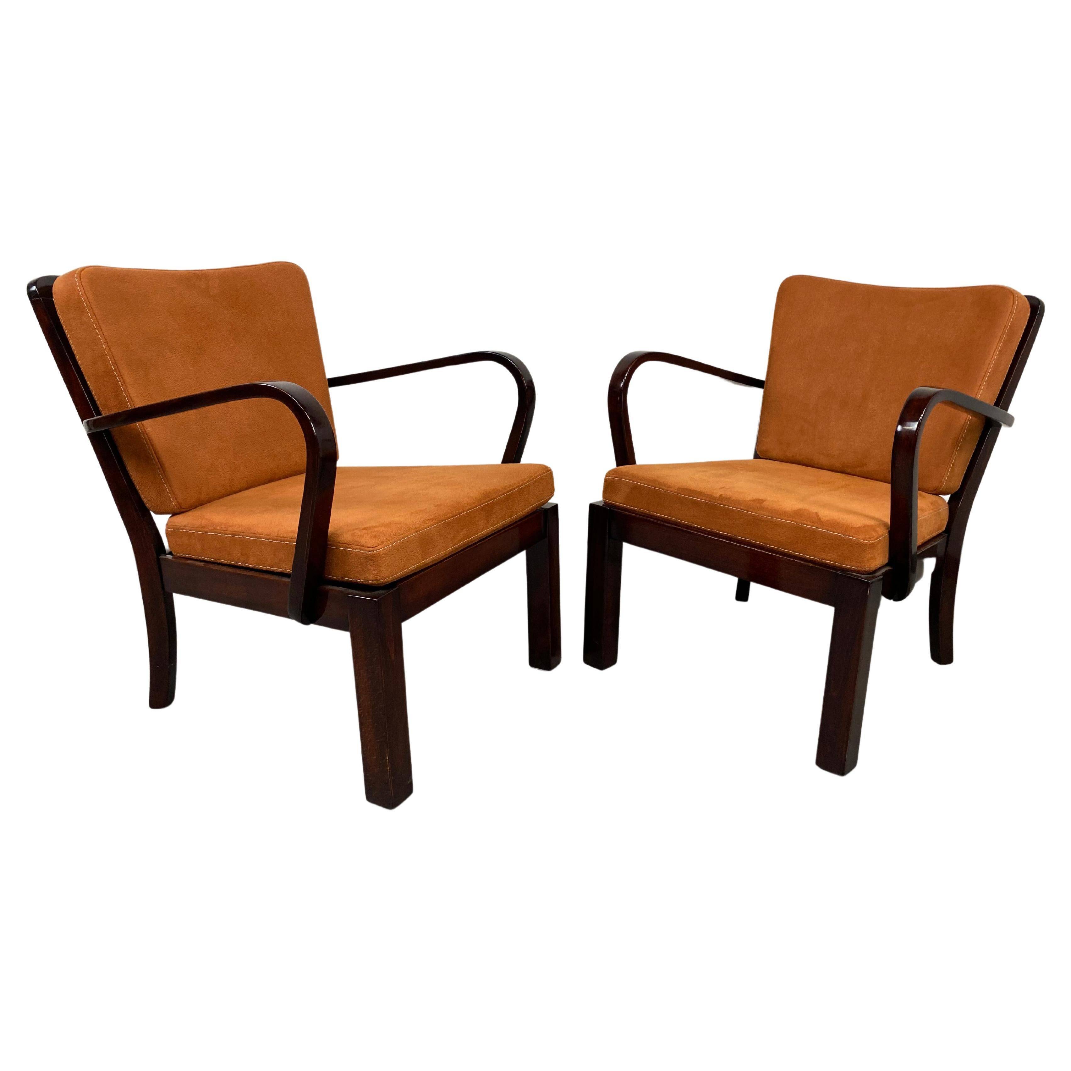 Paire de fauteuils Thonet Mundus