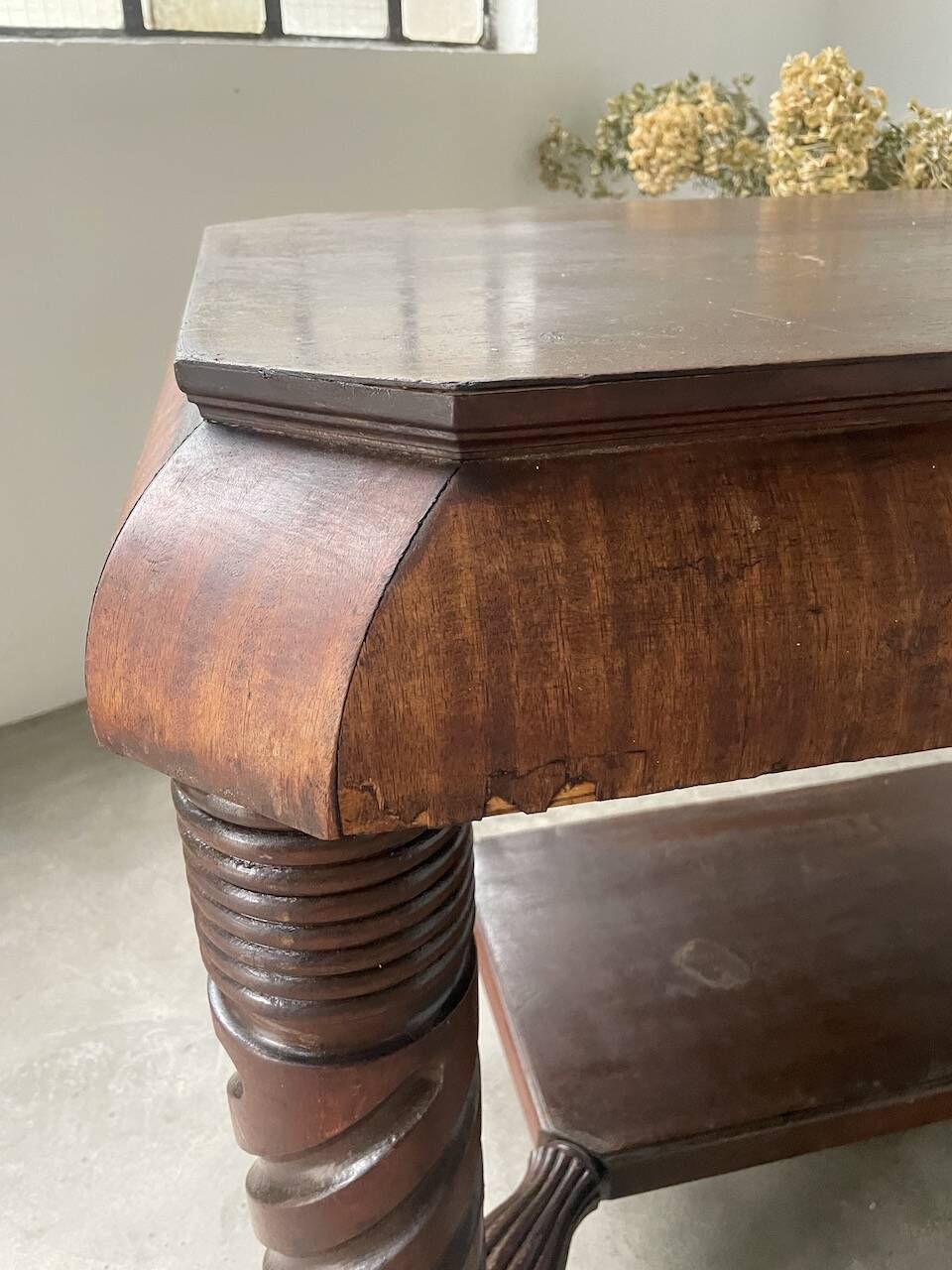 Bureau console acajou 1900