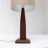 Vintage Danish Teak Table Lamp, 1960s