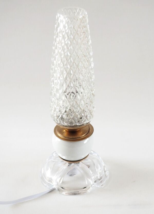 Lampe flute céramique et verre