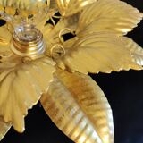 Wall lamps gilded metal sheets