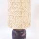 Lampe céramique et macramé
