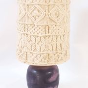Lampe céramique et macramé