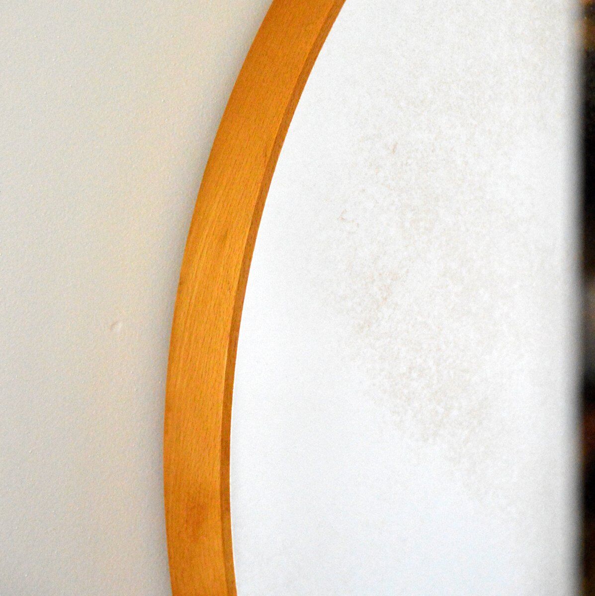 Scandinavian round mirror 1970s - 71cm