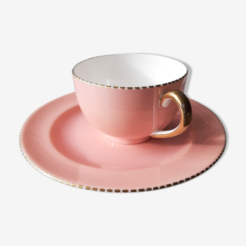 Tasse à thé rose poudré wedgwood