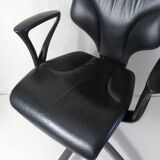 Vintage design Giroflex 64 leather office chair