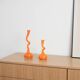 Orange vase, Swing Vase, Danish design, manufactured by Normann Copenhagen,