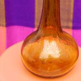 Biot bubble blown glass soliflore