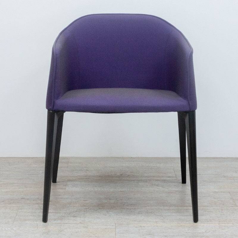 Pedrali brand Laja chair in purple fabric