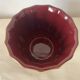 Antique burgundy and gold ceramic flowerpot