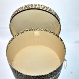Vintage hat board - Leopard printed cardboard hat box 35x19cm