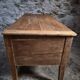 Antique French flour chest in oak – 19th-century farmhouse side table