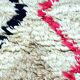 Small vintage beni ouarain rug