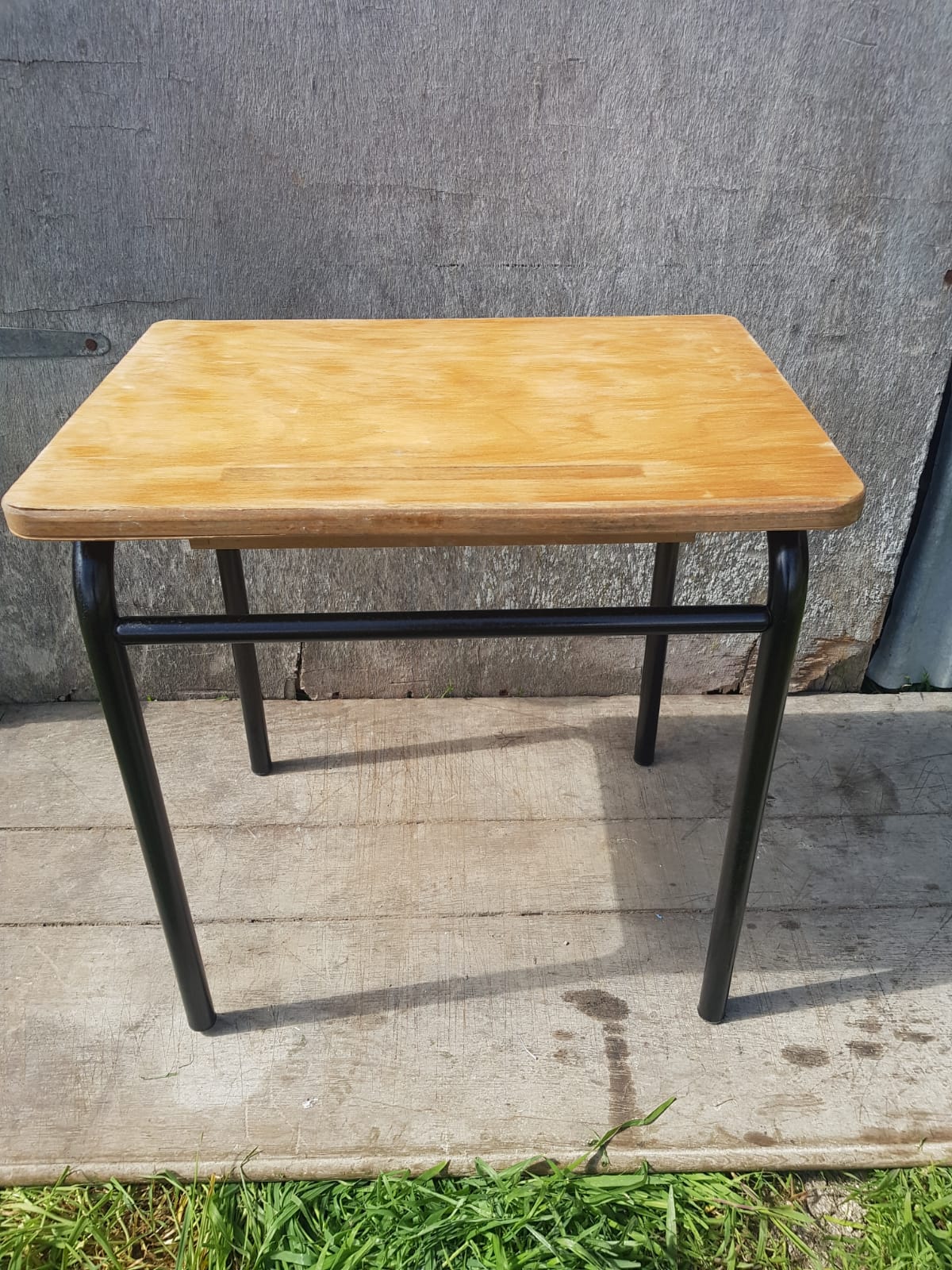 Former children's office Jacques Hitier mca 321 from mullca metal & vintage wood