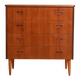 Commode en teck suédois, années 1950