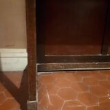 Wooden dressing table Courbet marquetry chevrons art deco Austrian