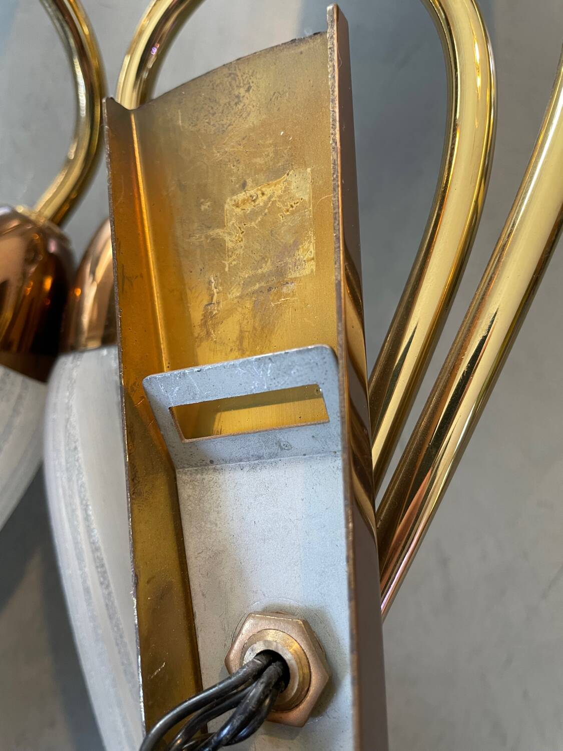 Pair of vintage double wall lights