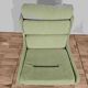 Steiner-Paris, green cloth armchair and ottoman, circa 1950/1960