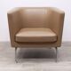 Vitra Suita Club Armchair in Ochre Leather