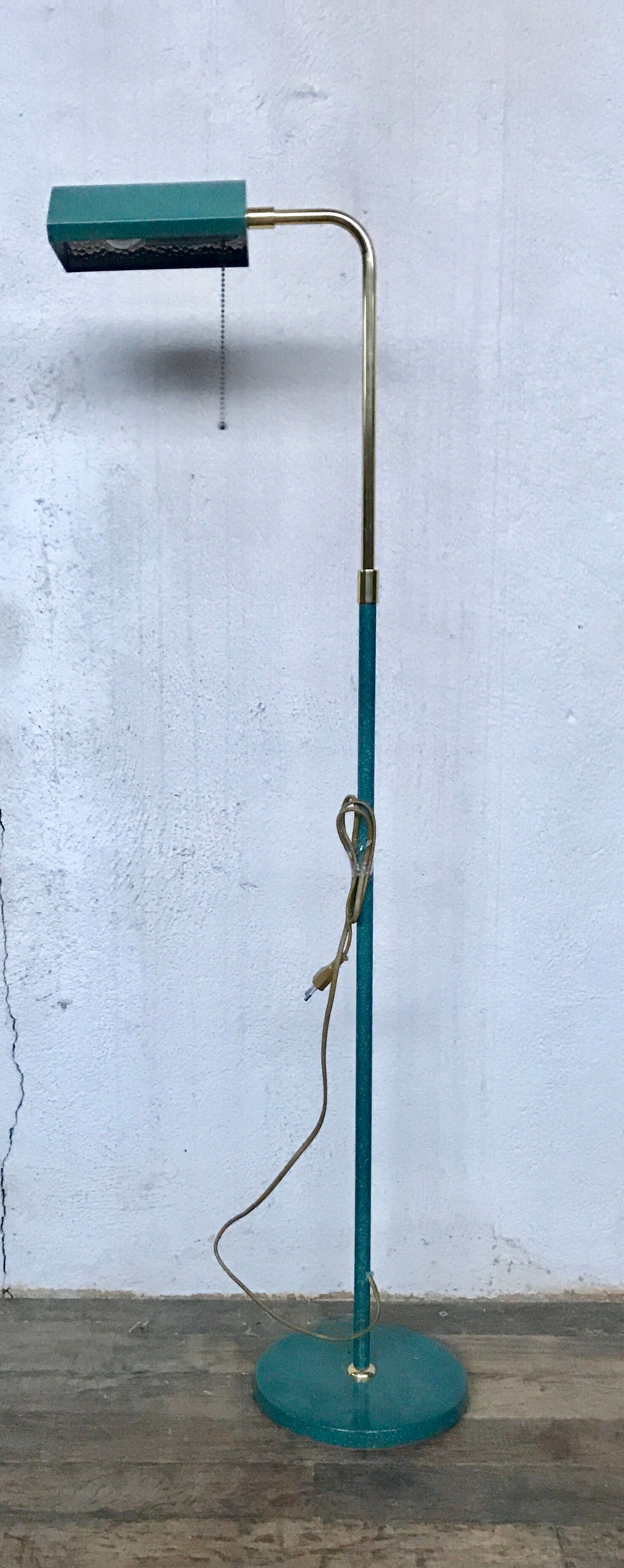 Vintage brass and metal lamppost (Deknudt)