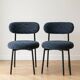 2 chaises NV Gallery bouclé bleu