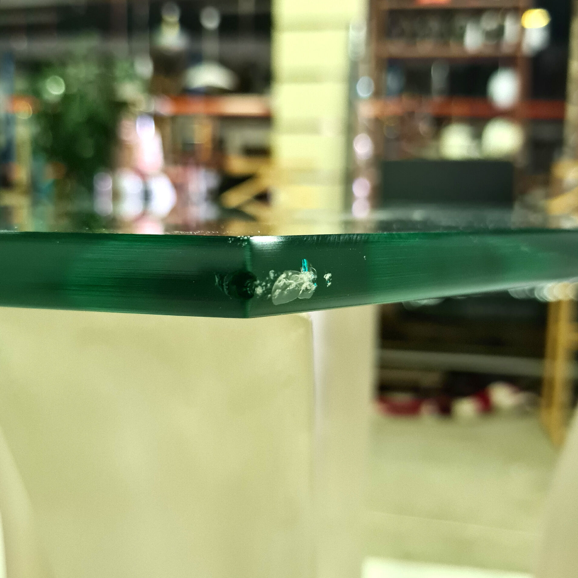 Hollywood regency plexiglass and glass side table, 1980s