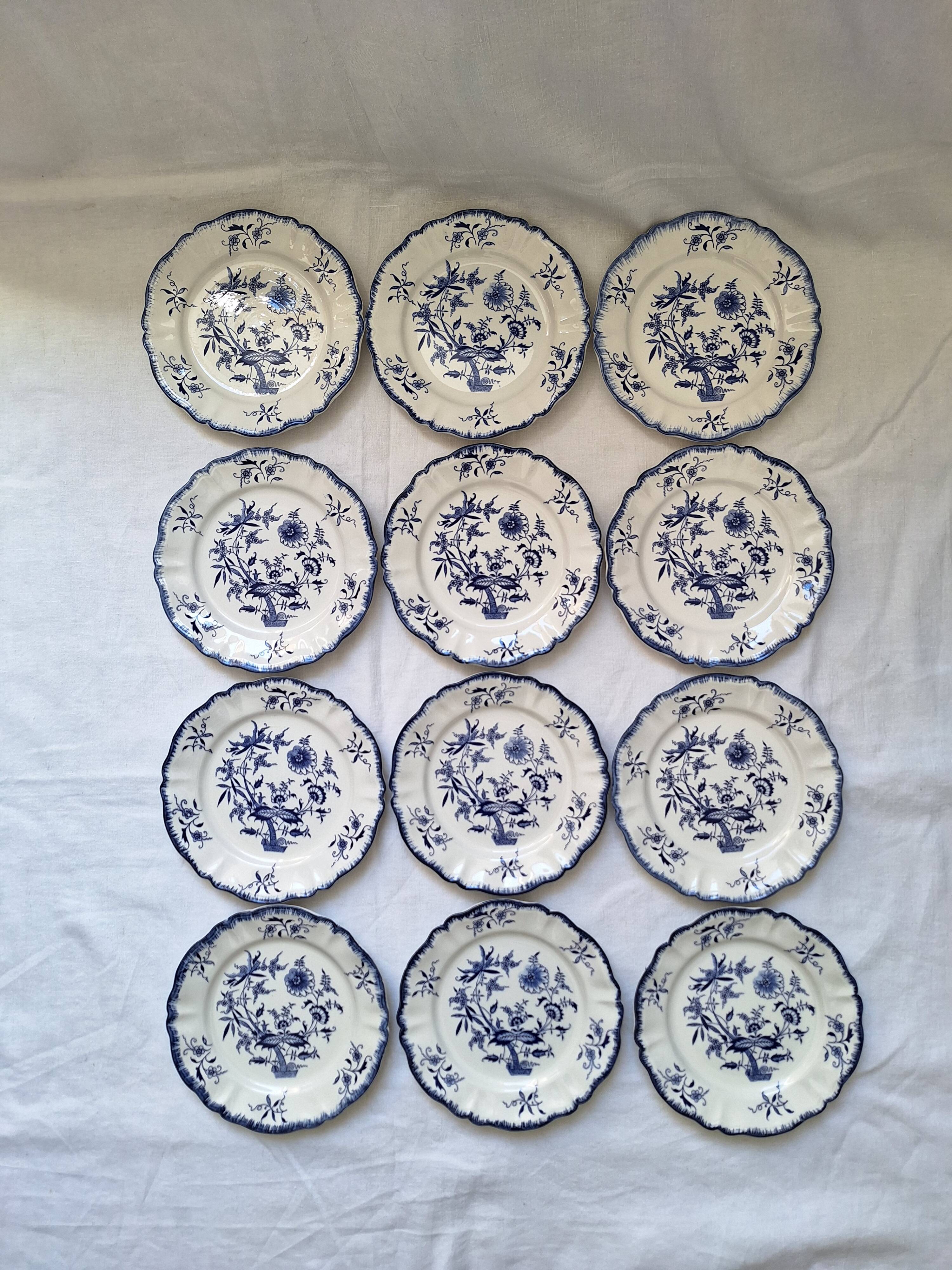Dessert plates Sarreguemines Lancaster
