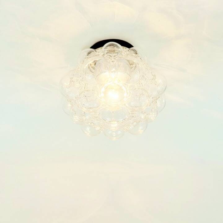 Pair of Bubble Glass Ceiling Lights by Helena Tynell for Limburg, 1970s