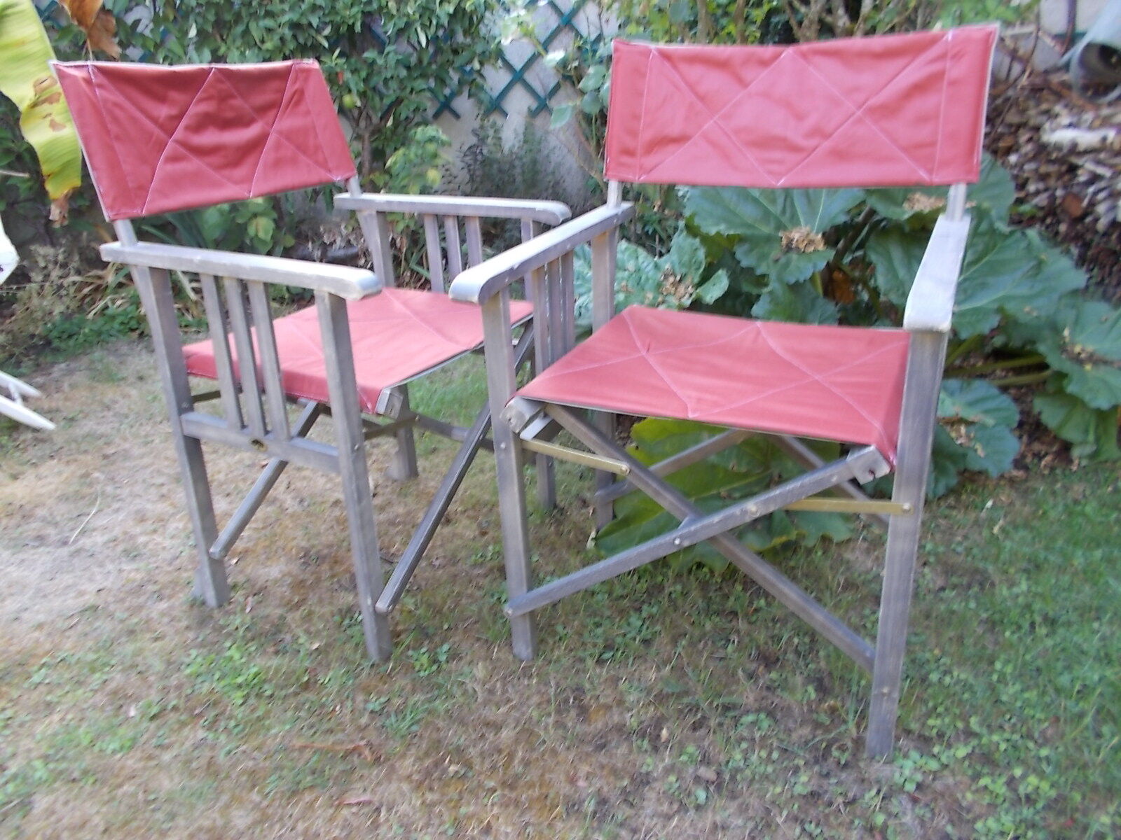 Paire de fauteuils pliables