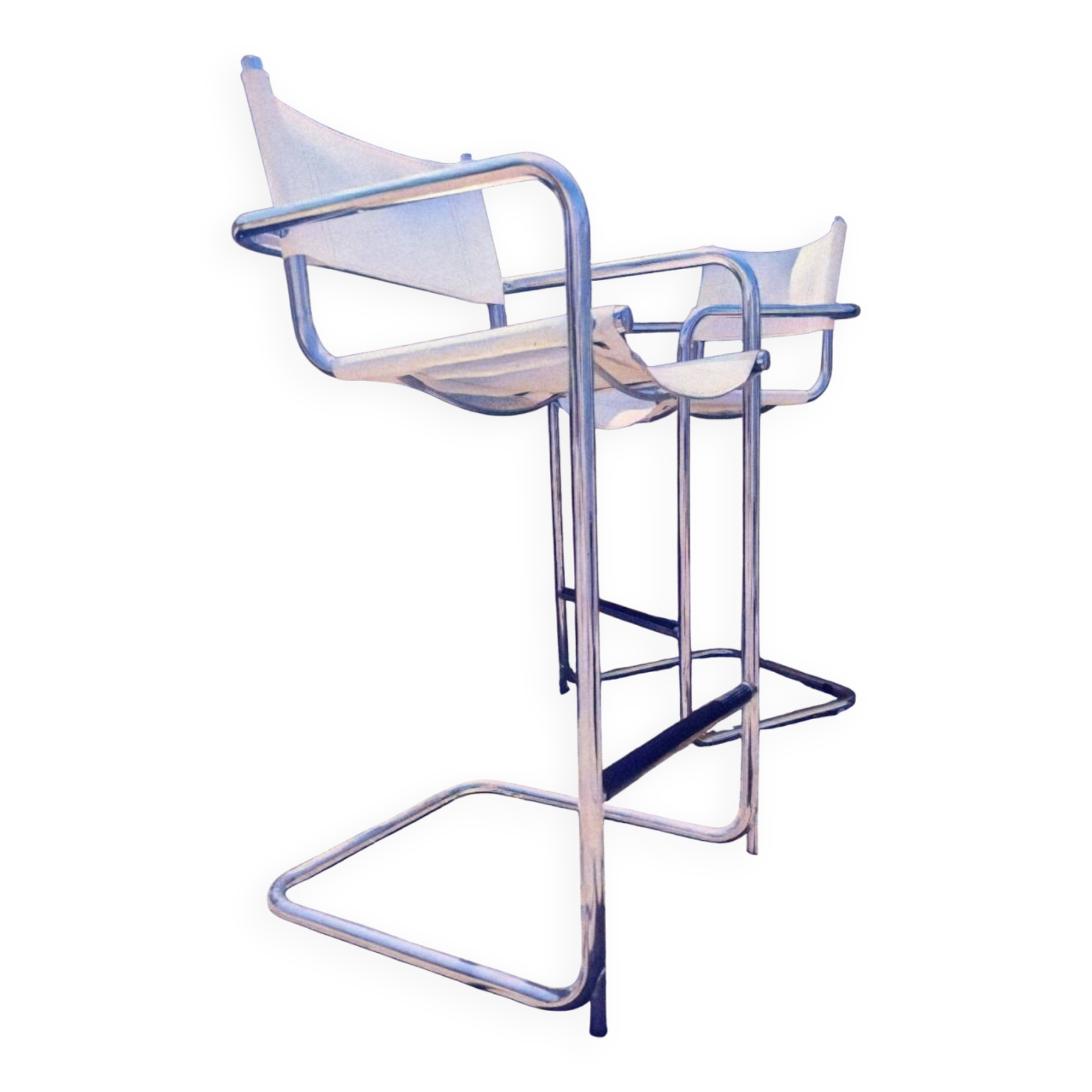 Italy 70's 2 leather bar stools