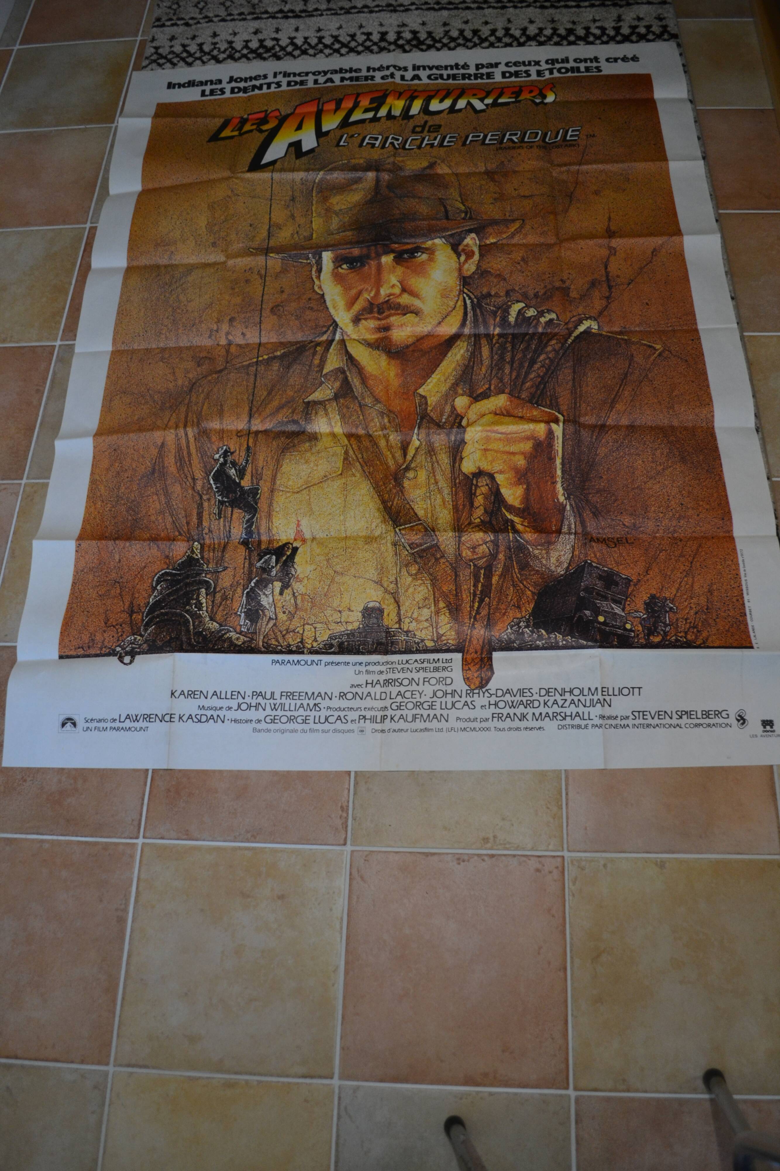 Affiche les aventuriers de l'arche perdue