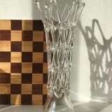 Ion Tamaian lattice glass vase