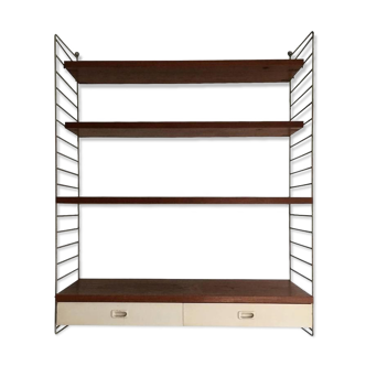 Nils Nisse Strinning for String Furniture shelf 1960 s