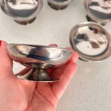 Set of 5 stainless steel fruit or ice cream bowls