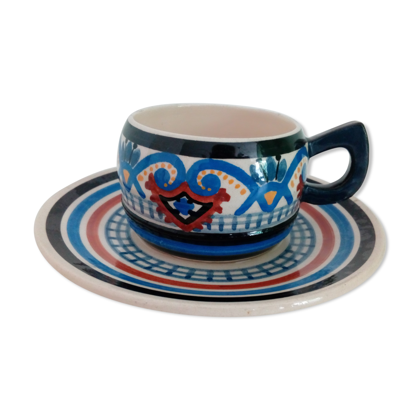 Paul Fouillen Quimper blue Cup