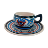 Tasse bleue Paul Fouillen Quimper