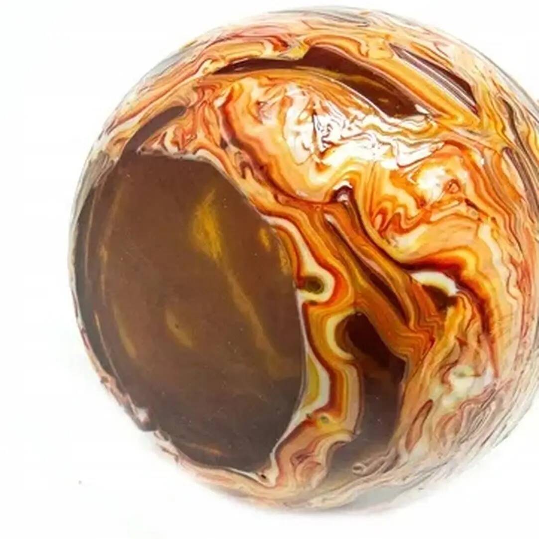 Mid-century modern vase, soda glass, designed by J.S. Drost, Ząbkowice, Poland, 1970s