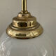 Lampe vintage des années 70 en laiton et opaline