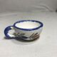 4 cups Quimper HB ceramic + drawings series painted vintage